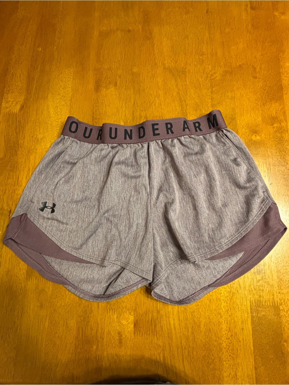 Under Armour Women's Heathered Mauve Athletic Shorts